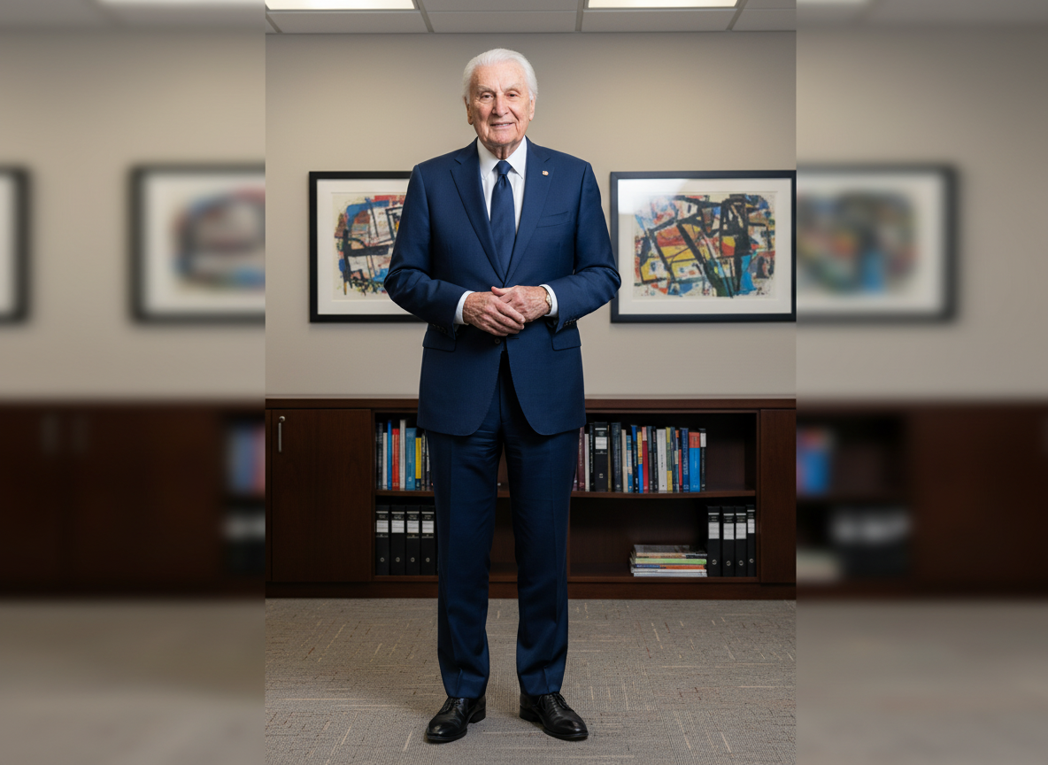 Blue Slim Fit Business Suit